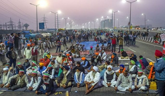 किसानको प्रदर्शनअघि दिल्लीको सीमानामा सुरक्षा व्यवस्था कडा