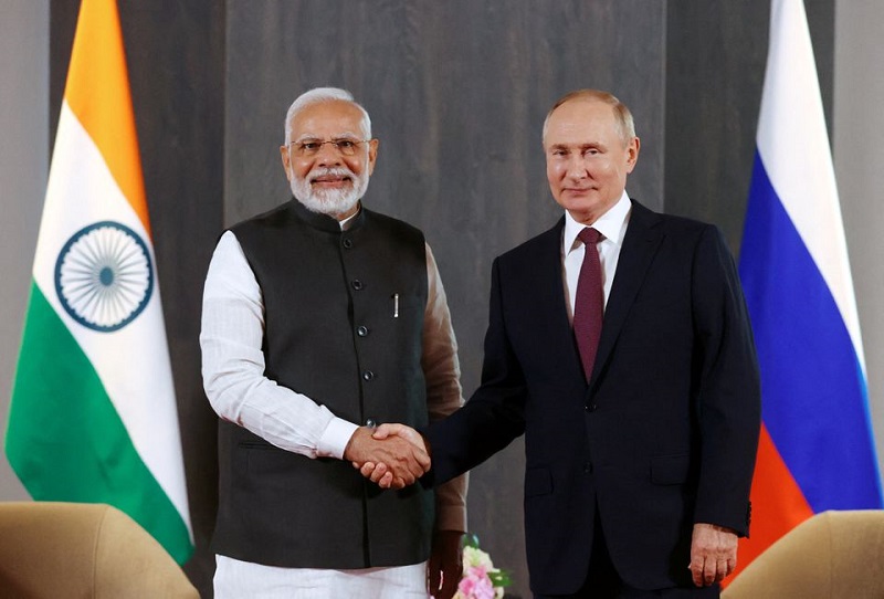पुटिन र मोदीबीच भेट