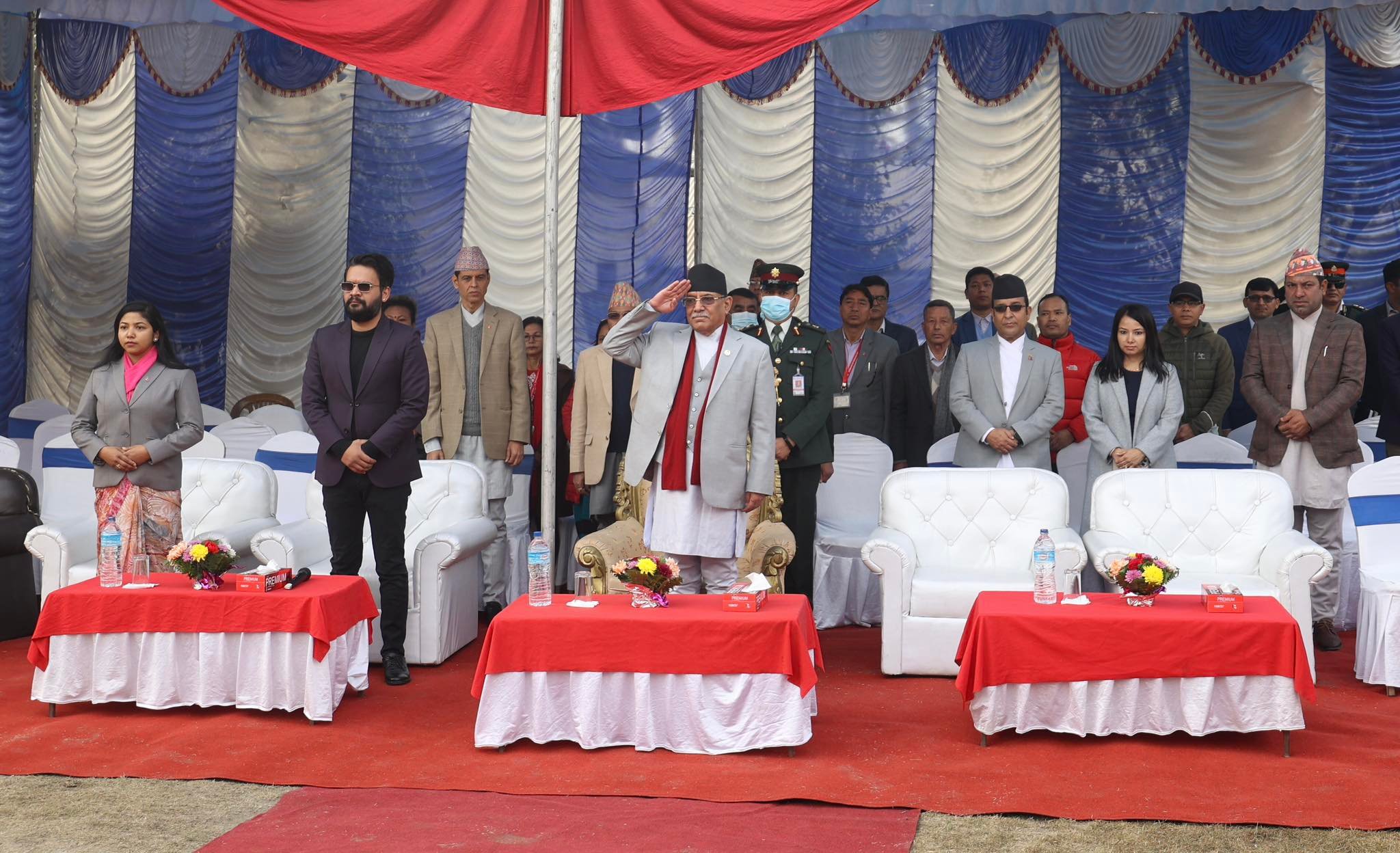 बालुवाटारमा भेटवार्तापछि लैनचौर पुगे प्रचण्ड र बालेन