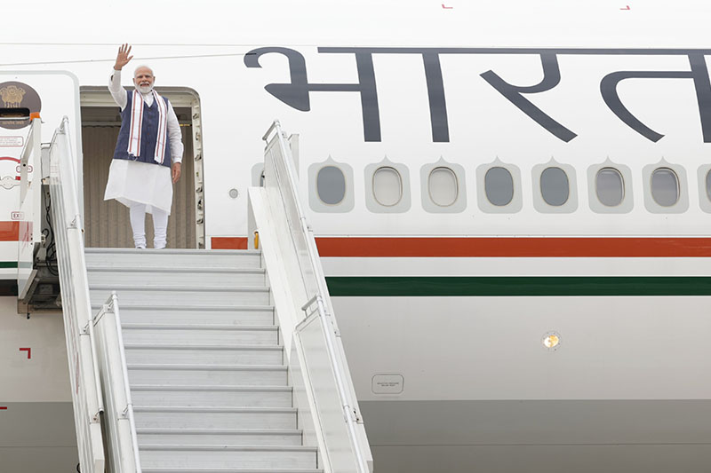 भारतीय प्रधानमन्त्री मोदी राजकीय भ्रमणका लागि अमेरिका प्रस्थान