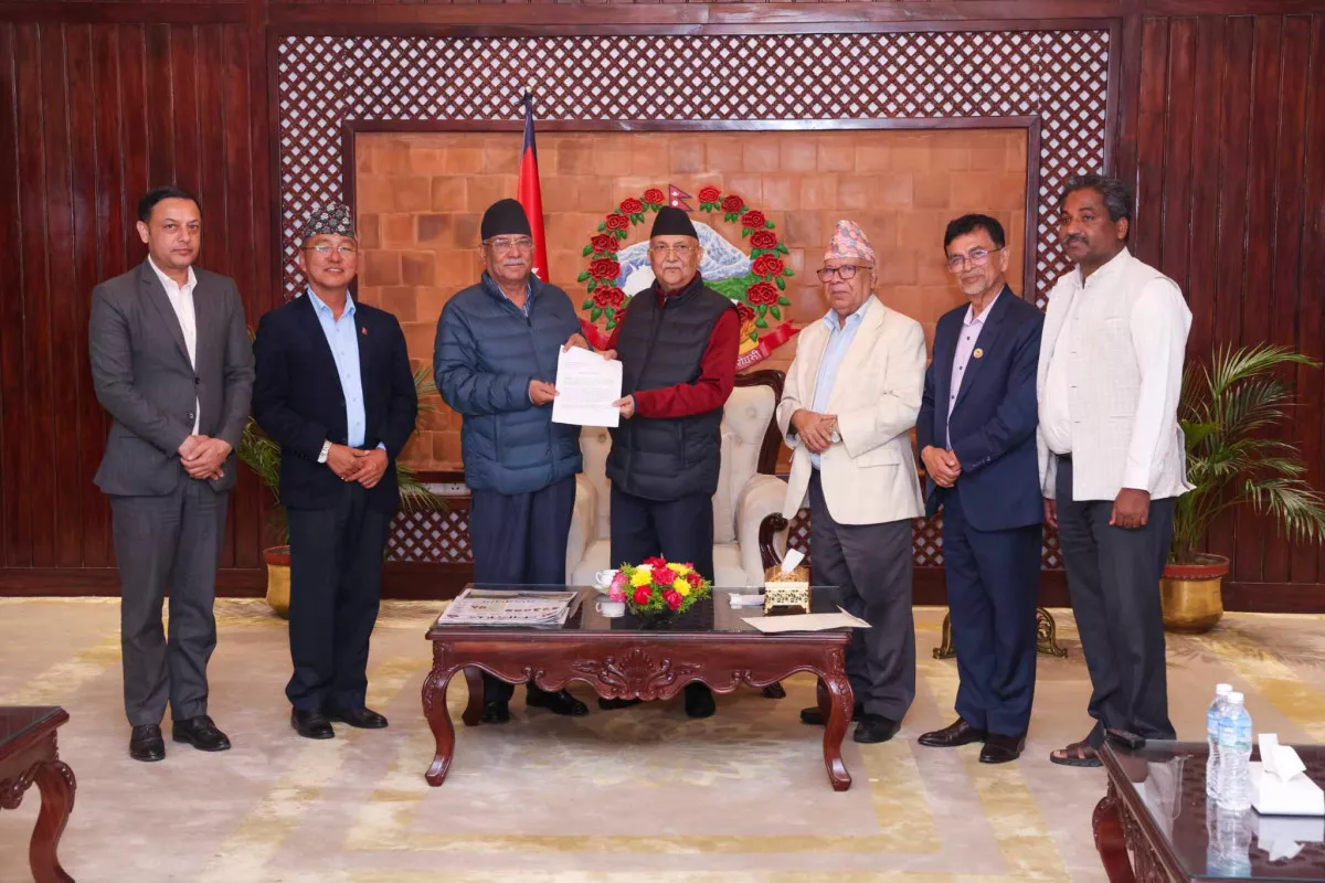 प्रधानमन्त्री ओलीलाई विपक्षी दलहरूले बुझाए ज्ञापनपत्र (पूर्णपाठसहित)