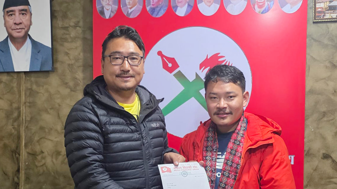 नेपाल विद्यार्थी संघ केन्द्रीय संगठन विद्यार्थी विभागको संयोजकमा राज थेबे